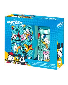 LUNCH BOX+ALUMINIUM CANTEEN MICKEY AND FRIENDS
