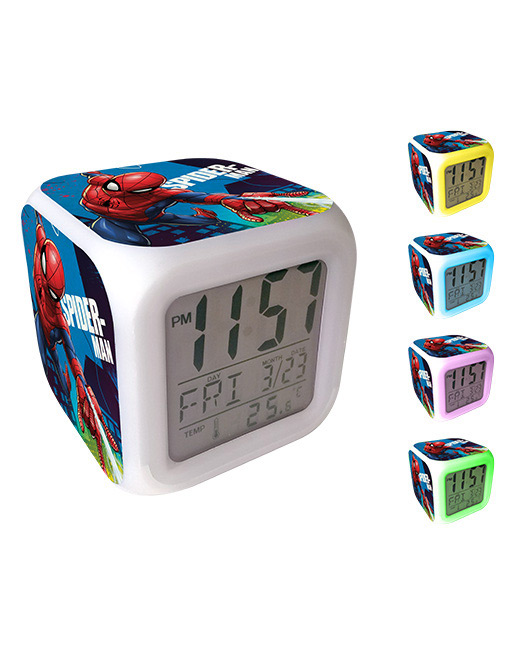 Spiderman Spider Man Alarm Desk Clock 3.75" Room Office Decor W148 Nice For Gift 
