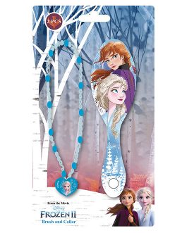 BRUSH WITH BRILLIANT AND NECKLACE FROZEN 2