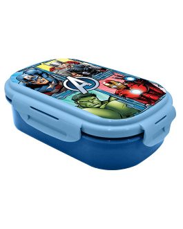 RECTANGULAR LUNCH BOX WITH CUTLERY AVENGER