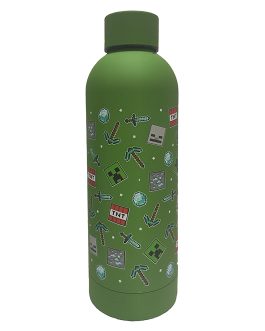 MINECRAFT – STAINLESS STEEL ICON AOP – GREEN