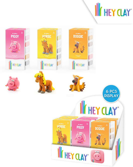 HEY CLAY ANIMAL SERIES 5 POTS – Kids Licensing
