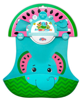 MEAL TIME- SILICONE BIB MELANY MELEPHANT FROOTIMALS