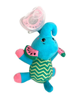 SLEEP TIME- SNUGGLE PLUSH PACIFIER MELANY MELEPHANT  FROOTIMALS