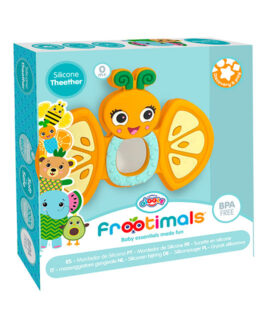 DISCOVERY & PLAY- SILICONE TEETHER ORANGIEFLY FROOTIMALS