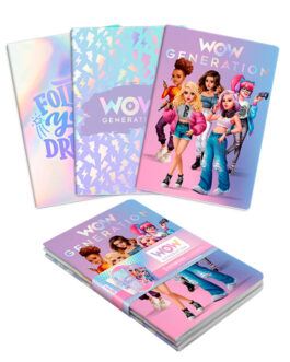 3 A5 SOFTCOVER NOTEBOOK PACK WOW GENERATION