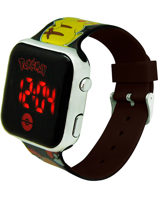 Pókemon, reloj negro de cuarzo con pantalla digital para niños POK3018 :  Ropa, Zapatos y Joyería 