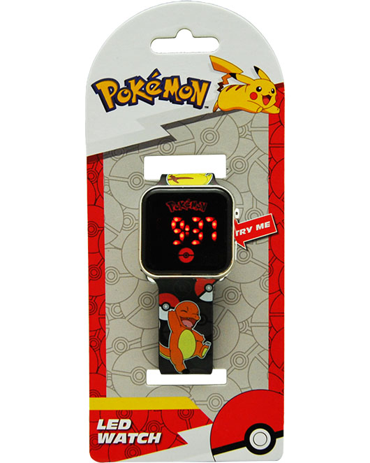 Accutime Pokemon Pikachu Reloj digital para niños con luces LED  intermitentes multicolor, correa de plástico negro y amarillo duradera,  ideal para niños y niñas, POK4214AZ, negro y amarillo, Reloj de 