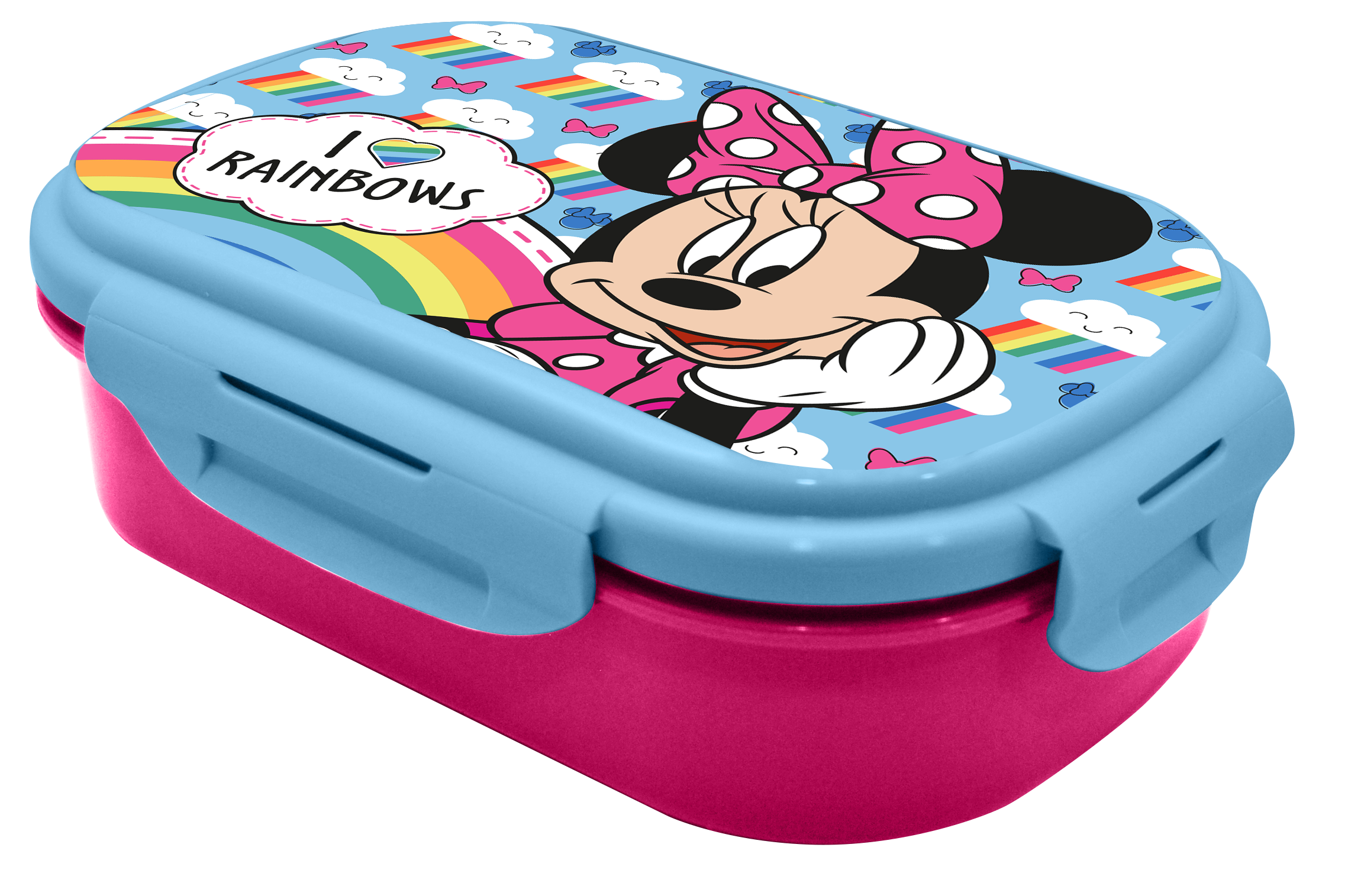 RECTANGULAR LUNCH BOX WITH CUTLERY MINNIE Kids Licensing