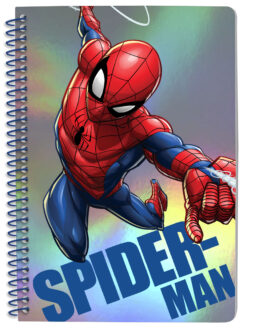 A5 NOTEBOOK WITH ELASTIC BAND IN CDU SPIDERMAN