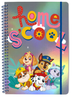 A5 NOTEBOOK WITH ELASTIC BAND IN CDU PAW PATROL