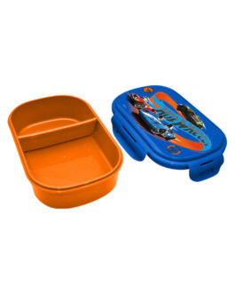 RECTANGULAR LUNCH BOX WITH CUTLERY HOT WHEELS
