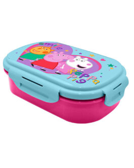 RECTANGULAR LUNCH BOX WITH CUTLERY PEPPA PIG