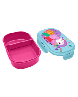 RECTANGULAR LUNCH BOX WITH CUTLERY PEPPA PIG