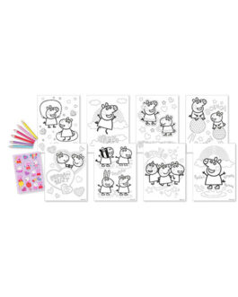 COLOURING SET WITH STICKERS PEPPA PIG