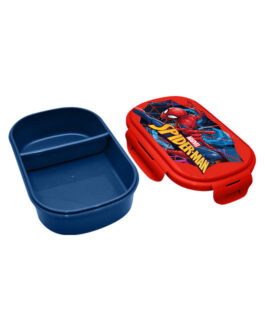RECTANGULAR LUNCH BOX WITH CUTLERY SPIDERMAN