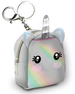 Unicorn Pouch bag multipurpose for boys and girls keychain/keyholder (Pink  and Sky Blue) (Pack of 2)