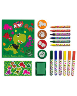 STATIONERY SET IN BACKPACK CRAZY DINO
