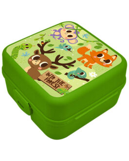LUNCH BOX WITH COMPARTMENTS INTO THE FOREST