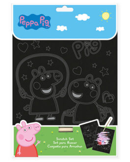 SET DE PAPELERIA SCRATCH ART PEPPA PIG